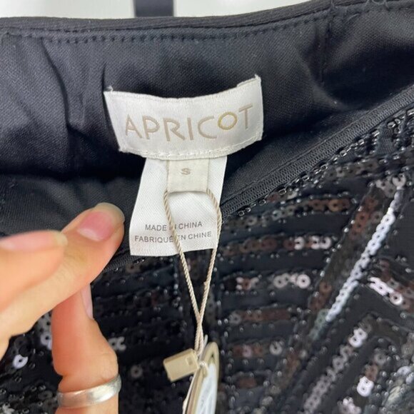 Womens Black Slim Fit Sequin Bead Placement Pencil Mini Skirt - Picture 7 of 12